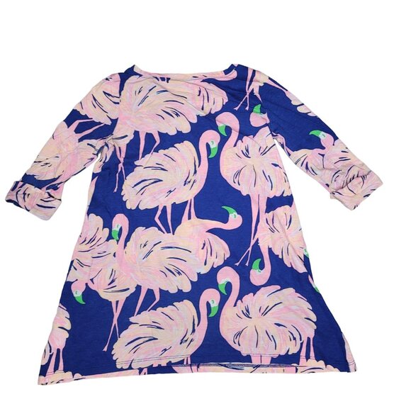 Lilly Pulitzer Mini Edna Dress Gimme Some Leg Small flamingo Print size S 4/5 - Picture 3 of 7